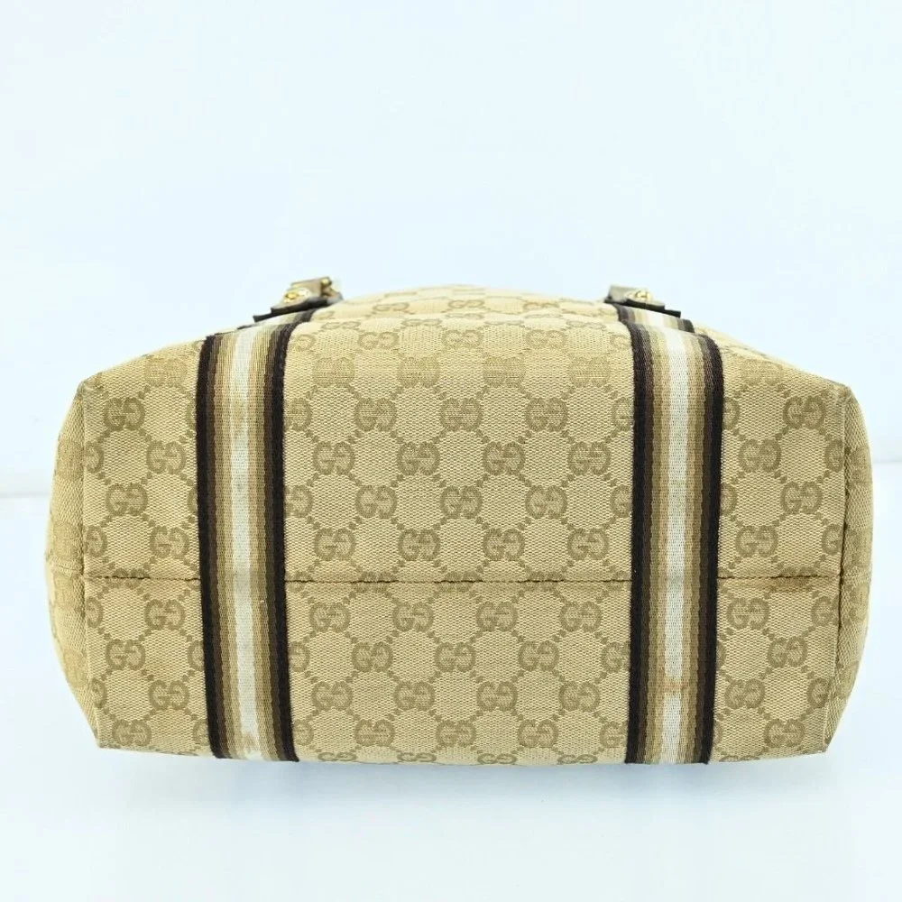 Auth Gucci Sherry Line Gg Pattern Tote #46206G26B - Picture 8 of 12